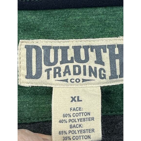 Duluth Trading Co Men’s XL Green Sawbill Sweat Hooded Vest Pullover / Sleeveless - Picture 3 of 7